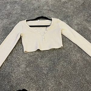 Brand: GARAGE, XS, crop long sleeve button up.